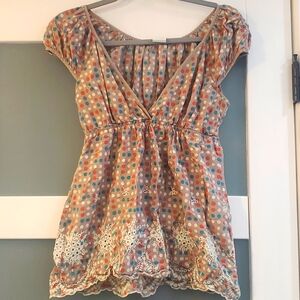 Boutique cap sleeve top - Aggie brand